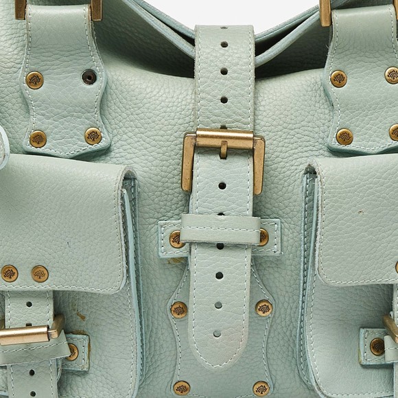 MULBERRY Green Leather Roxanne Satchel - Picture 5 of 8